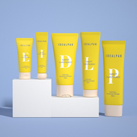 Emballage de tube souple personnalisé pour crème de soin de la peau, tubes cosmétiques en plastique à presser