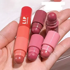 Ensemble de 4 mini rouges à lèvres mats vegan, imperméables, longue tenue, effet velours, crayon à lèvres, label privé, gloss à lèvres rose nude - Product Image 1