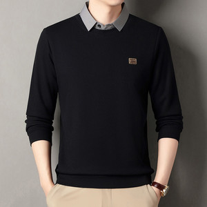 Nuova Collezione Invernale da Uomo: Maglia a Collo Alto a Maniche Lunghe, Vestibilità Personalizzata, Interno in Pile, Modello Ampio e Spesso - Product Image 3