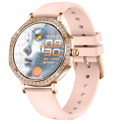 2025 High Quality Fashion Smart Watch KC98 1.32"AMOLED Screen IP68 Waterproof Health Monitoring Smart Watch for Women