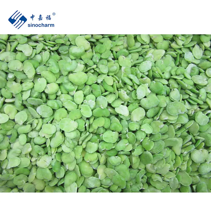 Sinoharm HALL IQF Feva 콩 공장 도매 가격 찐 이중 껍질 냉동 넓은 콩