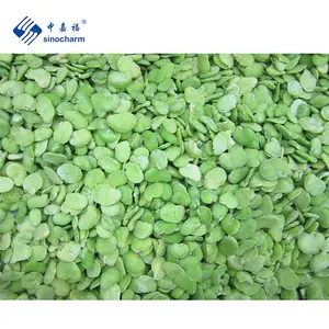 Sinocharm HALAL IQF Feva Beans Factory Wholesale Price Steamed Double Peel Frozen Broad Beans