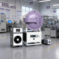 Horno Horizontal de Vacío Atmosférico 1700 ℃   con control de flujo de gas