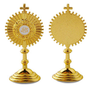 Calice en métal doré JHS européen, saint graal, croix artisanale, fournitures pour la <span class=keywords><strong>communion</strong></span>, décoration de gâteau - Product Image 1