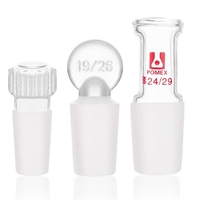 Bouchon de condenseur, bouchon creux, bouchon solide # 24/29 # Adaptateur d'insertion de laboratoire 19/26 en verre borosilicate 3.3
