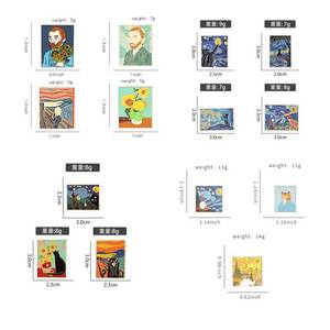 Nouveauté : Écusson en métal personnalisé, drôle, en émail, découpé, imprimé pour Starry Night, Scream, No-Face, Man Wave, Creation, Adam Casting - Product Image 3