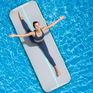 <span class=keywords><strong>Tapis</strong></span> <span class=keywords><strong>de</strong></span> gymnastique <span class=keywords><strong>gonflable</strong></span> Air Track à usage domestique avec pompe à air pour l'entraînement au yoga Cheerleading - Product Image 1