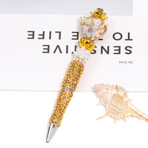 <b>Silver</b> White Imitation Pearl Alloy Yangmei Ball Bead Spacer DIY Bead <b>Pen</b> Accessories - Product Image 2