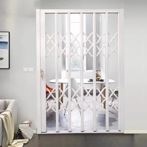 Hiện đại có thể thu vào Hợp kim nhôm kéo an ninh nướng thiết kế cửa chống trộm bảo vệ cửa chống ngập lụt - Product Image 5