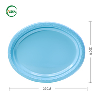 Assiettes en plastique PS jetables rondes de 7 et 9 pouces, personnalisables en gros, pour desserts, gâteaux, fromages et salades
