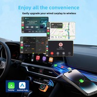 Boîtier CarPlay Modèle M72 avec USB Type-C pour voitures compatibles Android Auto AirPlay Miracast, mise en miroir d'écran sans latence et fluide