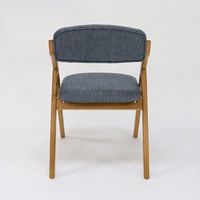 Chaise de salle à manger moderne pliable en bois massif, chaise pliante en bois rembourrée en tissu pour salle de réunion, maison, restaurant