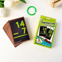 Cartes de jeu éducatives en plastique et papier personnalisées, jeu de mémoire flash, logo personnalisé, certifié EN71, boîte promotionnelle en papier