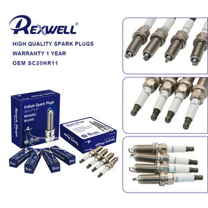 Bougie d'allumage universelle d'origine japonaise double Iridium Platinum 90919-01275 SC20HR11 pour voiture Toyota Nissan Mazda Subaru Lexus Infiniti - Product Image 3