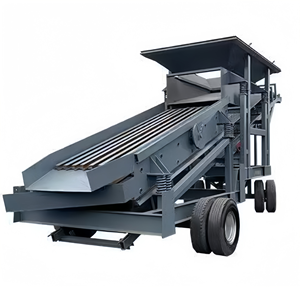 High Quality Customized <b>Mining</b> Sand Sieve Vibrating Screen <b>Machine</b> With Hopper and Conveyor Belt - Product Image 3