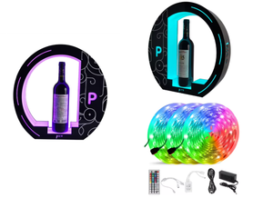 Tùy chỉnh sang trọng hiện đại LED <span class=keywords><strong>Acrylic</strong></span> Wine <span class=keywords><strong>Bottle</strong></span> <span class=keywords><strong>Display</strong></span> Presenter với freestanding thiết kế cho hộp đêm bên thanh - Product Image 6