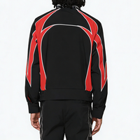 Chaqueta Deportiva de Primavera para Hombre con Paneles en Contraste, Cuello Alto, Cierre Completo, Secado Rápido, Ligera, Resistente al Viento, Transpirable, Estilo Urbano