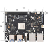 Nouvelle Vision Five 2 4 Go 8 Go SBC StarFive Processeur JH7110 avec GPU 3D intégré, basé sur Linux Ordinateur monocarte RISC-V