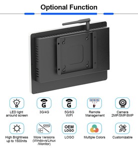 <span class=keywords><strong>10inch</strong></span> thương mại màn hình cảm ứng hiển thị 10 10.1 inch Wifi Android Màn hình cảm ứng LCD màn hình hiển thị - Product Image 3