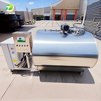 Salle de traite automatique pour vaches 50L 100L 200L 300L 500L 1000L 2000L 3000L 5000L – Réservoir de refroidissement et de stockage du lait