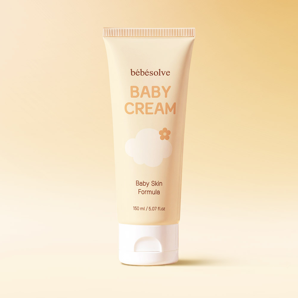 BEBESOLVE Baby Cream 150ml – Korean Moisturizing & Soothing Skincare Cream for Babies, Sensitive Skin & Maternity Care