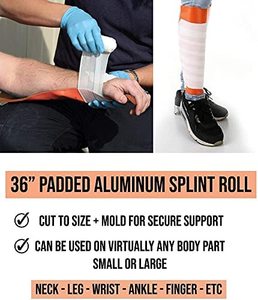 Noodhulpmedische benodigdheden & training EHBO voor <span class=keywords><strong>splint</strong></span>, schuimgevulde splintrol van het vouwtype voor EHBO-koffers - Product Image 5
