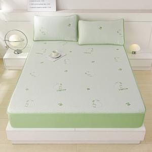 Style moderne Qualité Refroidissement Pliable Trois Pièces Ensemble <span class=keywords><strong>de</strong></span> Draps Classe Cool Sensation <span class=keywords><strong>Glace</strong></span> Soie Matelas Cool Bean Drap-housse - Product Image 1