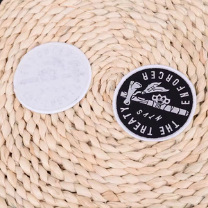 High Quality <strong>Customized</strong> Logos Brand <strong>Labels</strong> Woven Sewing on <strong>Jeans</strong> Hem <strong>Label</strong> Garment Part <strong>Labels</strong> for Clothing - Product Image 1