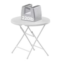 Table ronde pliante en plastique HDPE Offre Spéciale 80cm légère durable pour intérieur extérieur Design moderne pour hôtel Bar salle à manger chambre