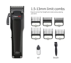 IClipper-K77 Detachable Blade Professional Brushless Motor Hair Clipper With DLC Blade