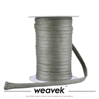 Manchon de câble tressé en acier inoxydable 316L sur mesure, sangle de mise à la terre de blindage EMI/ESD/RFI pour usage industriel et automobile, haute température