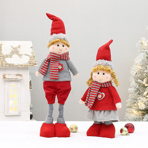 Poupées en tissu de Noël 59 cm, jouets en peluche extensibles pour enfants, décoration de fêtes - Product Image 2