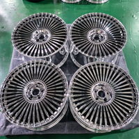 Rines Cóncavos Multirradio Forjados a Medida Cromados Monobloque de 17 18 20 21 22 24 Pulgadas 5x114.3 5x130 5x120 5x112 para W222 G38 Q8