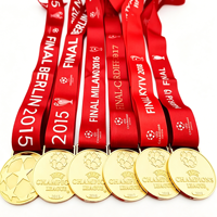 Nouvelle Médaille Commémorative de la Finale de Football 2026, Médaille d'Or du Vainqueur avec Ruban Personnalisé, Médaille Souvenir pour Collection de Fans