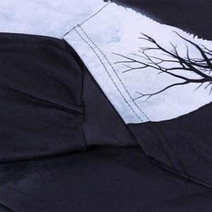 Sweat-shirt unisexe, HOODIE coloré à la mode, impression 3D de loup, galaxie, yeux bleus, automne - Product Image 4