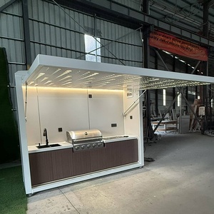 Cuisine extérieure modulaire multifonctionnelle Source Factory, en alliage d'aluminium avec télécommande, grande taille pour cour et jardin - Product Image 3