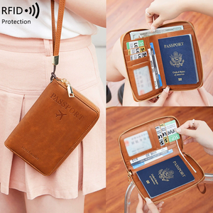 RFID Travel Passport <b>Holder</b> Bag for Family Large Waterproof Travel Passport <b>Wallet</b> <b>Holder</b> for Men Women Lightweight Portable - Product Image 3