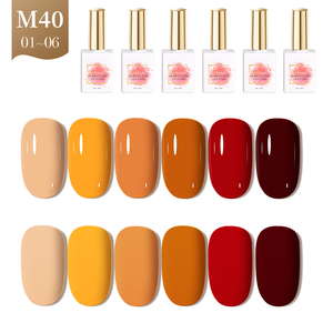 AILANUO <b>Nails</b> Suppliers Hema Free 6 Colors Uv Gel <b>Set</b> <b>Nail</b> Polish Gel Esmaltesmalt De Unas En Gel Polish 15ml OEM Custom logo - Product Image 1