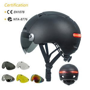 2024 Lightweight Ebike Helmet Nta8776 Certified Electric Scooter Helmet with Rear Light and <strong>Goggle</strong> Nta8776 Casco Nta8776 <strong>Helm</strong> - Product Image 1
