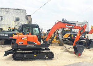 Buen estado Original usado Doosan DX60 6 toneladas excavadora sobre orugas Doosan excavadora A LA VENTA DX60-9C DX55 DX215 DX225 - Product Image 5