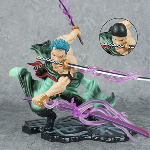 Figura de Acción de Anime Japonés One Piece, Tres <span class=keywords><strong>Mil</strong></span> Mundos, Roronoa Zoro, Figura con Cabeza Intercambiable, Juguete Decorativo - Product Image 2