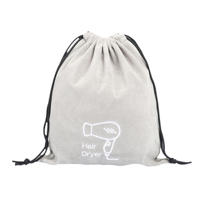 ถุงกำมะหยี่หลากสีพร้อมเชือกผูกสำหรับใส่ไดร์เป่าผม พิมพ์โลโก้ได้ - Product Image 4