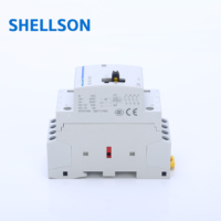 Rail Din triphasé 3 phases 240v bobine AC 25 ampères contacteurs 4 pôles ménage AC contacteur modulaire