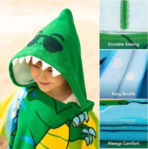 Custom High Quality 100% Cotton Digital Printing Vibrant Colours Children Beach Swimming <b>Towel</b> - Product Image 4