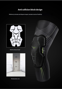 Genouillères de sport anti-collision respirantes à compression pour l'entraînement et la protection des articulations du genou en extérieur - Product Image 3