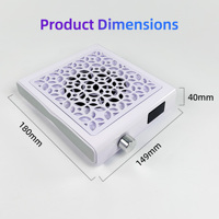 OEM/ODM DZ20, design léger, 2600 mAh, haute capacité, charge Type-C, mini aspirateur à poussière pour ongles, 2026, usage professionnel en salon de manucure