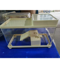 Terrarium pour reptiles, terrarium forêt tropicale, boîte d'élevage pour crabes ermites, gecko, lézard, serpent, grenouille, araignée, tortue, anti-évasion