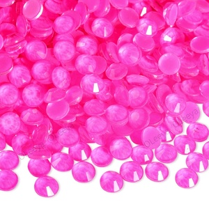 Strass en verre à dos plat Oleeya de haute qualité, nouvelles couleurs néon, tailles SS6-SS30, non thermocollants, cristaux pour ongles en stock - Product Image 4