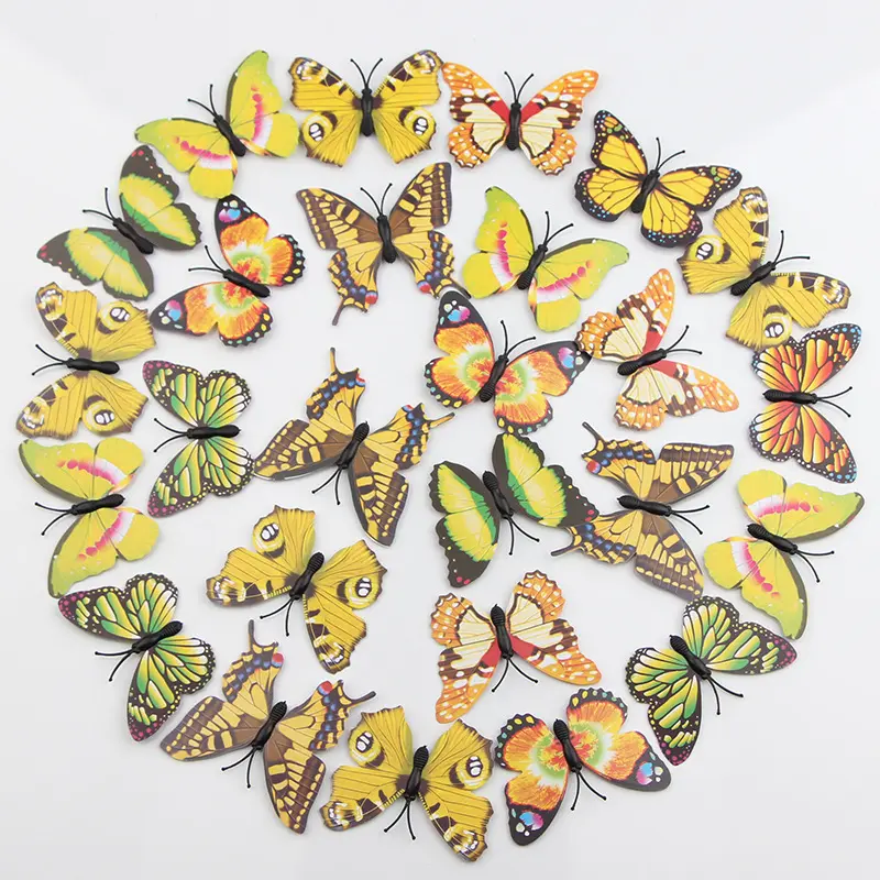 4,5 cm3d simulación tridimensional mariposa espuma artesanías de plástico para decoración del hogar Accesorios y accesorios de escena