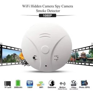 Mini WiFi Security <b>Camera</b> 1080P Night Vision Smoke Detector Design Remote Monitoring <b>Camera</b> <b>for</b> Home Security - Product Image 4